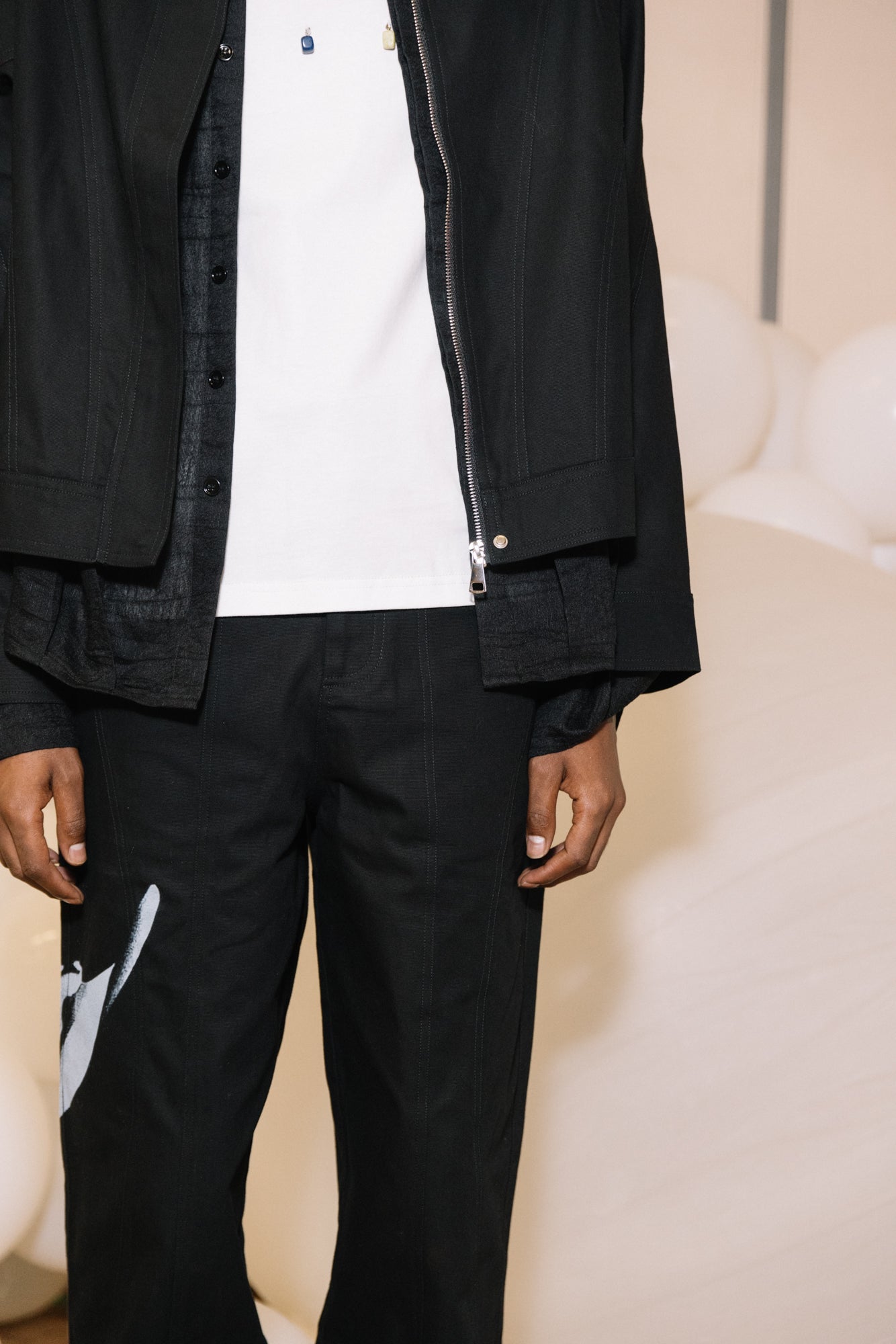 Mantas Ray Printed Paneled Pants