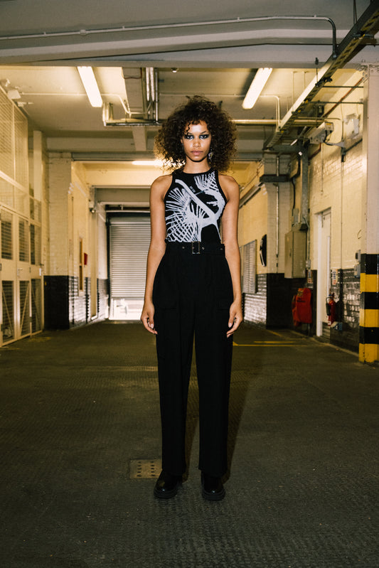 Mantas Ray  Bone X-Ray Printed Tank Top