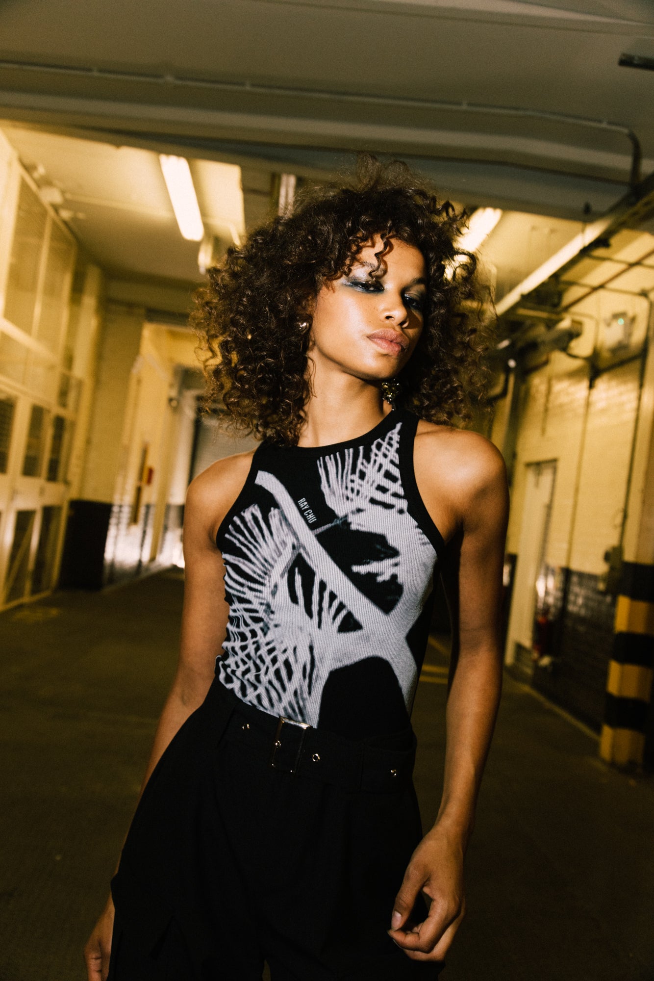 Mantas Ray  Bone X-Ray Printed Tank Top