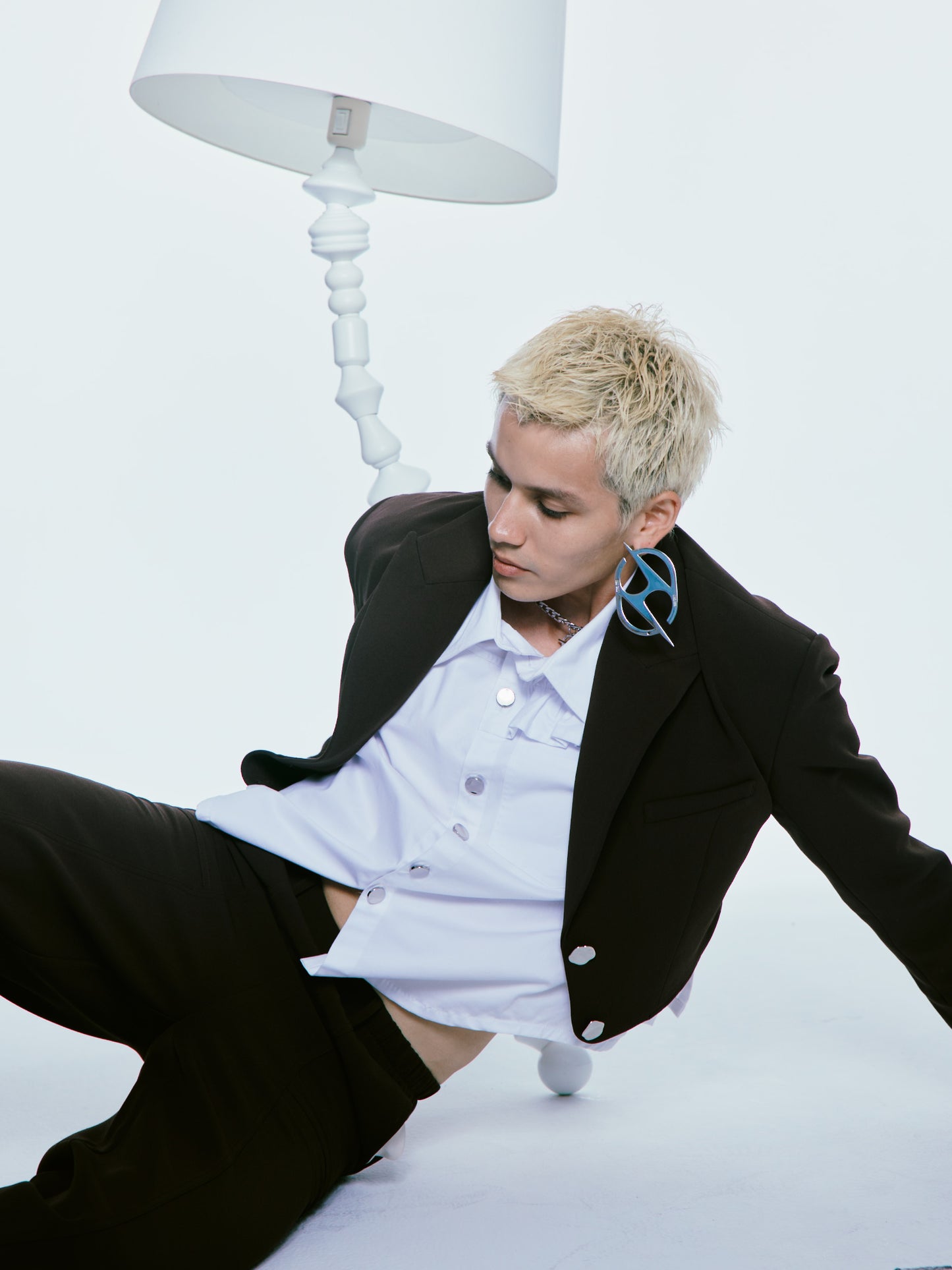 Lightning Bolt Logo Earring