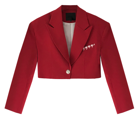 WORKING GAL CROPPED BLAZER