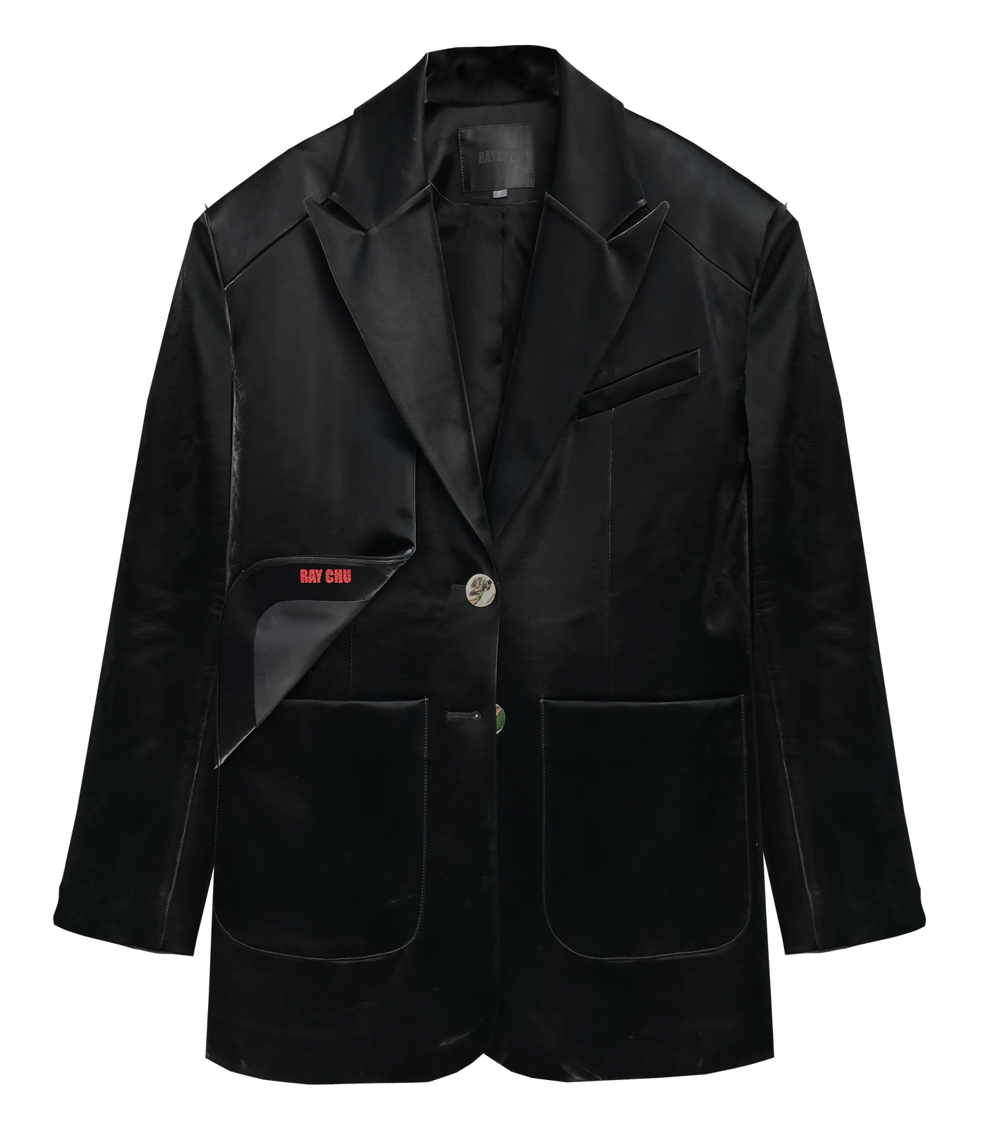 VEGAN LEATHER  BLAZER