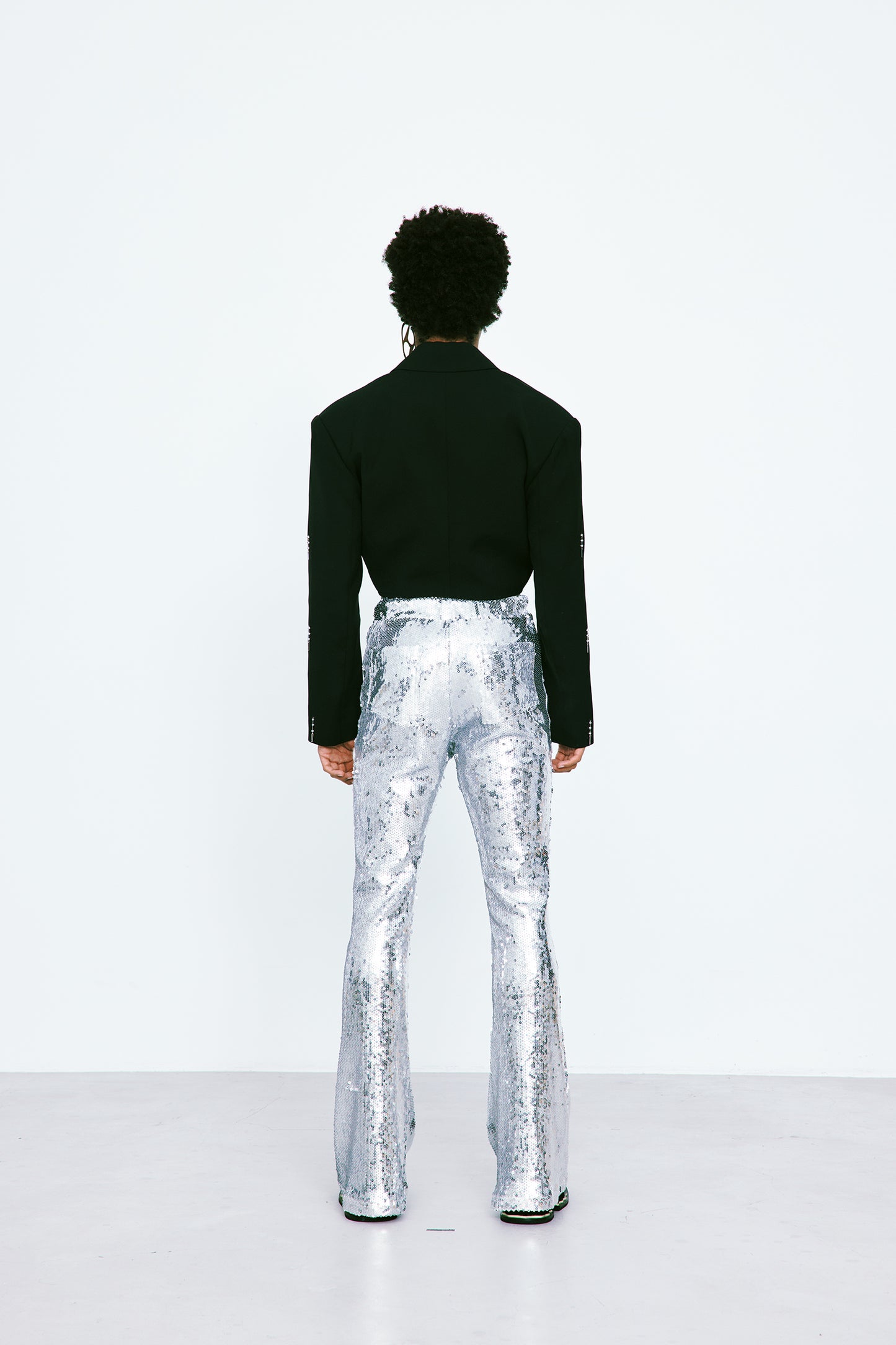 CROP BLAZER WITH SLEEVES DETAIL