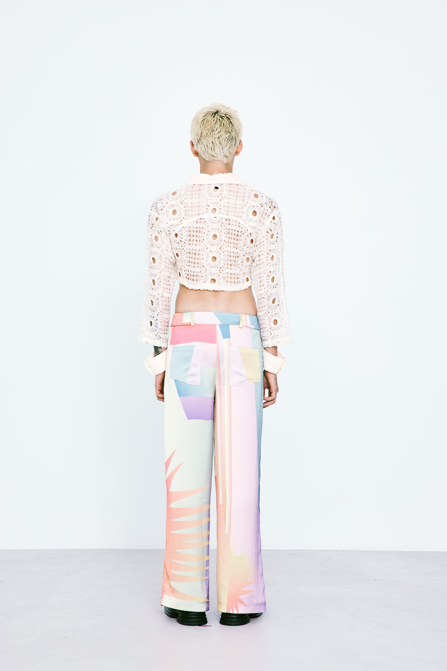 Crochet Lace Crop Shacket