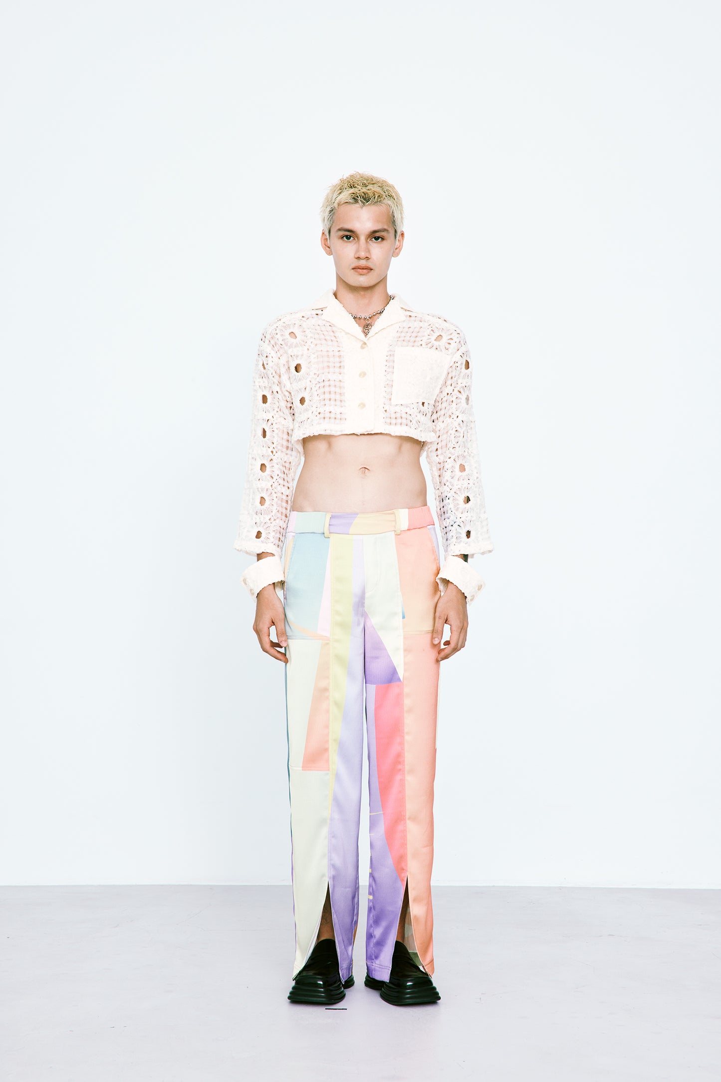 Crochet Lace Crop Shacket