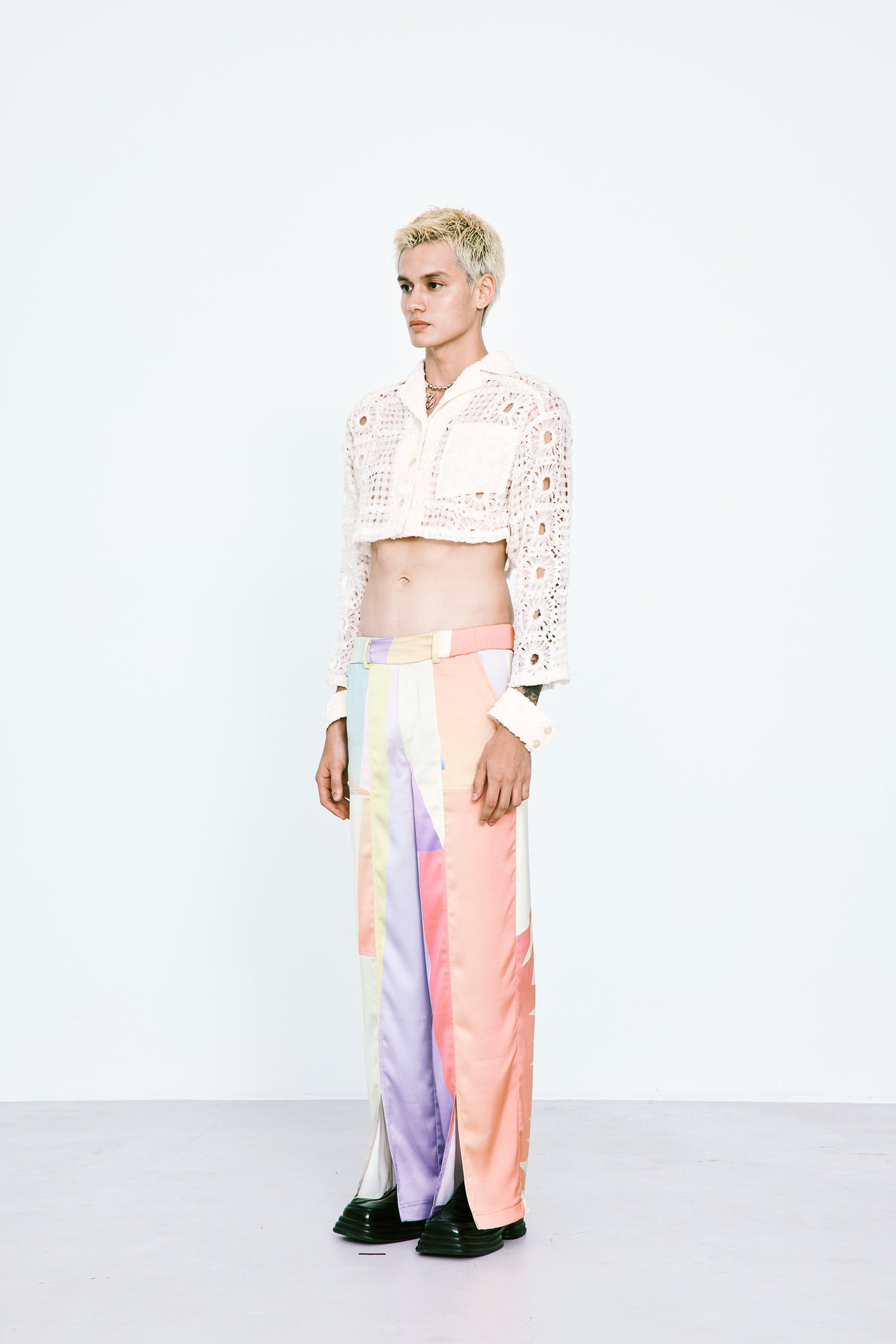 Crochet Lace Crop Shacket