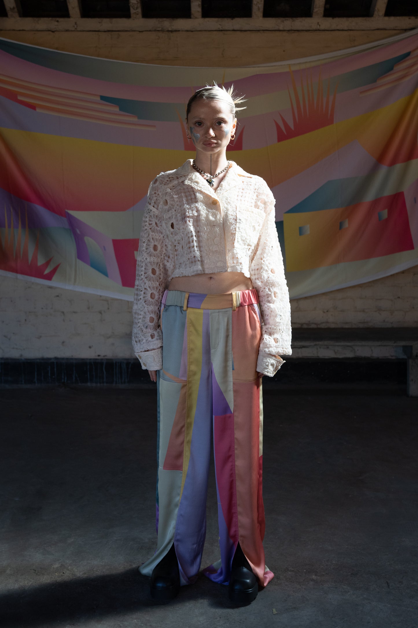 Crochet Lace Crop Shacket