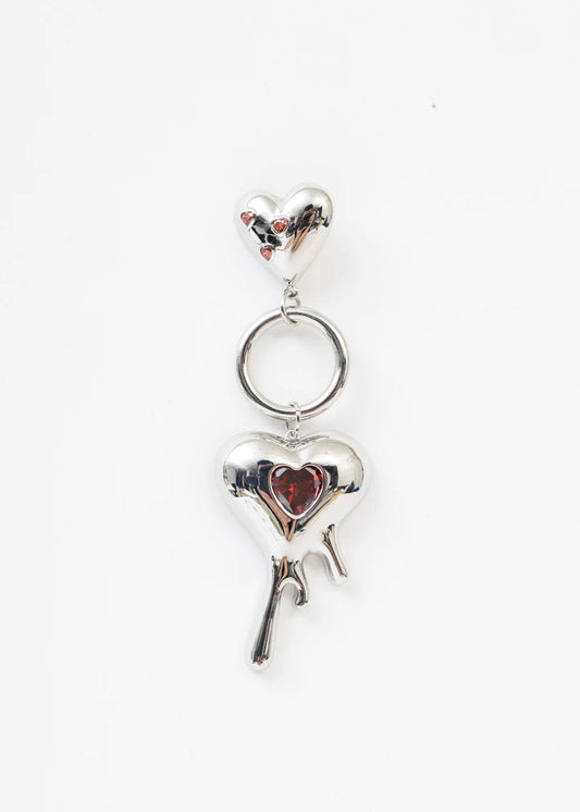 MELTING HEART EARRING / RED
