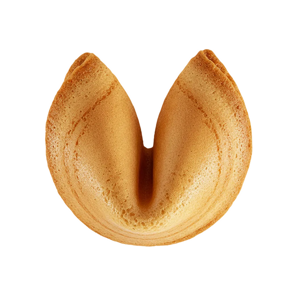 Fortune cookie left half